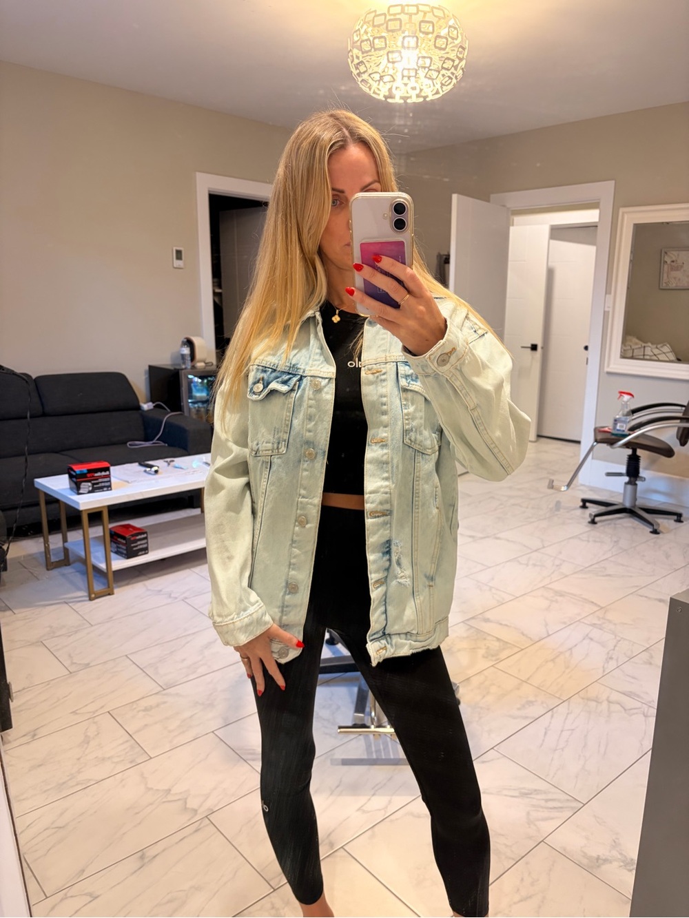 Zara kids Light Wash Denim Jacket - Casual Oversized Jacket